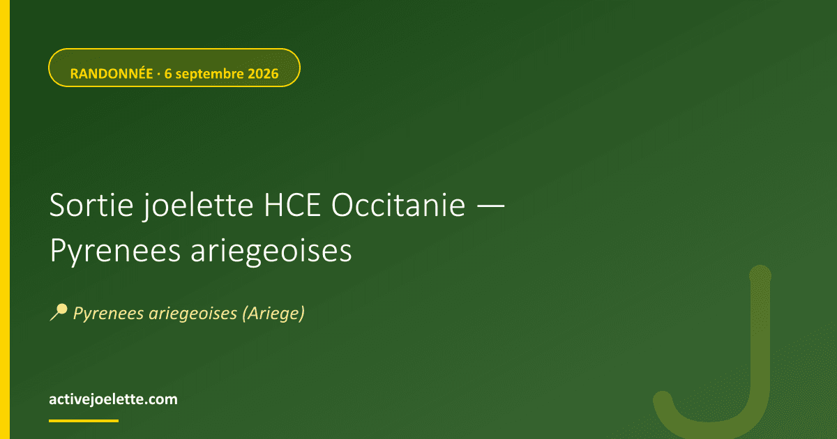Visuel de l'événement Sortie joelette HCE Occitanie — Pyrenees ariegeoises