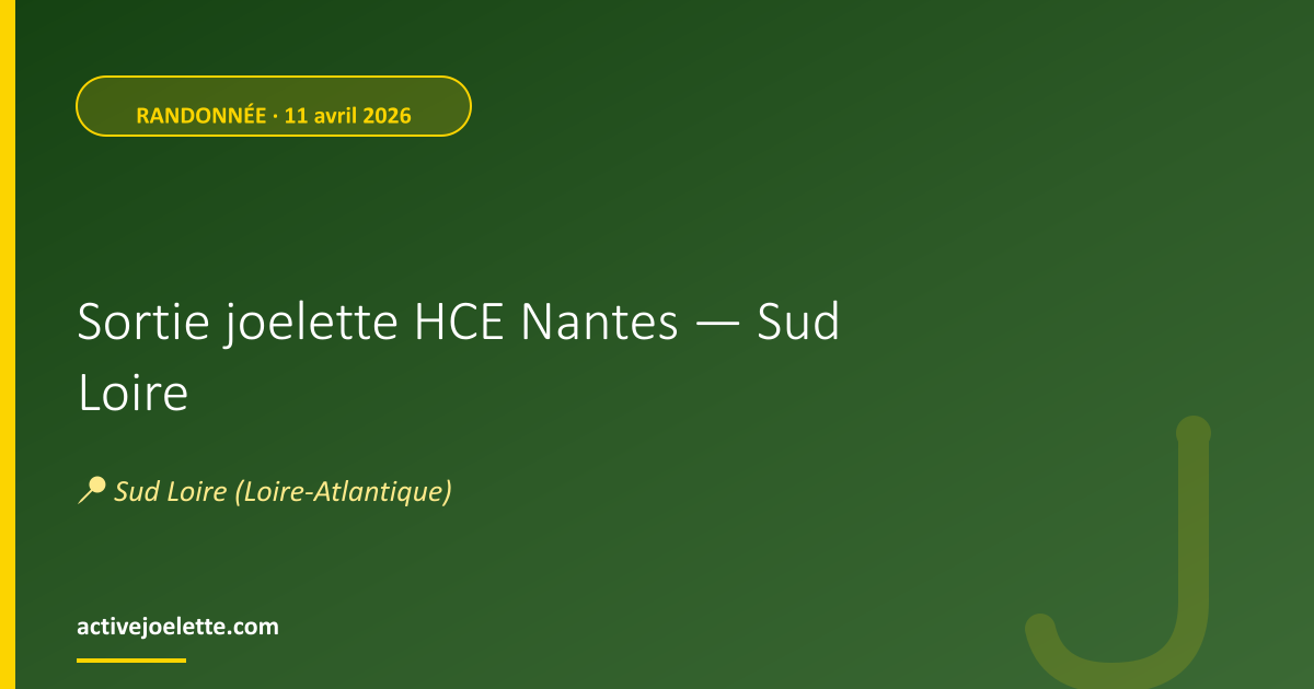 Visuel de l'événement Sortie joelette HCE Nantes — Sud Loire