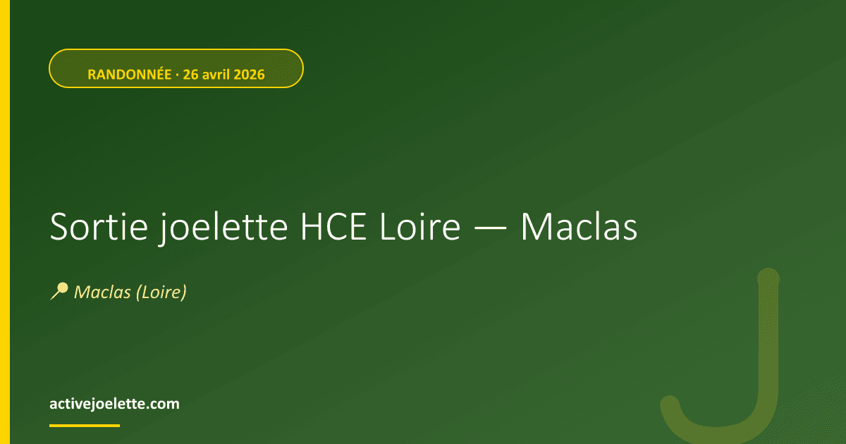 Visuel de l'événement Sortie joelette HCE Loire — Maclas
